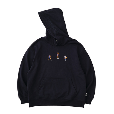 篮球刺绣Battles连帽卫衣