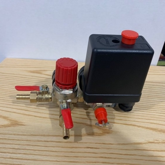 空压机配件开关支架风利款四孔开关总成带调压阀带表气泵开关总成