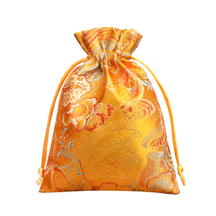 民族风手工刺绣织锦布袋抽绳束口收纳袋复古锦囊首饰袋