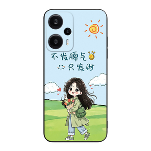 皑晨适用红米note12turbo手机壳23049RAD8C网红Rdeminote12turbo直边hmnote12turb0爆款。新款hongmi防摔软壳