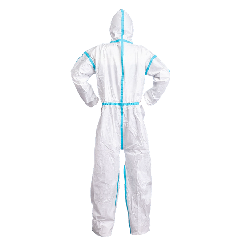 一次性防护服连体全身带帽防尘养殖场户外喷漆工作服男款用隔离衣
