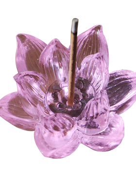 琉璃净莲香插线香座佛手香薰炉