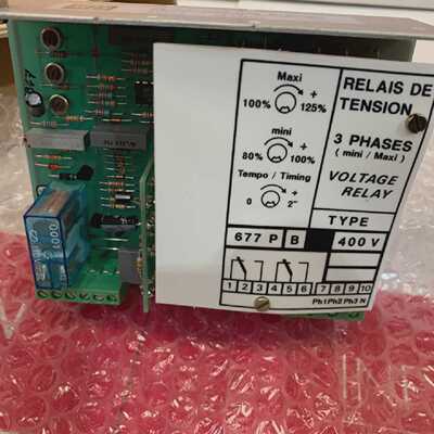 Old Stock AEES Voltage Relay 3 Phases Type 677 P B 400V