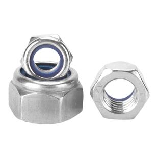 201/304/316不锈钢锁紧螺母\自锁螺帽\尼帽\尼龙\防松\防脱M3-M20