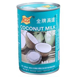 金牌高达椰浆400ml商用家用烘焙椰汁西米露糖水罐浓缩椰奶椰子浆