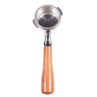 诺瓦无底手柄实木半自动咖啡机配件Nuova粉碗爱宝E61配套改装器具