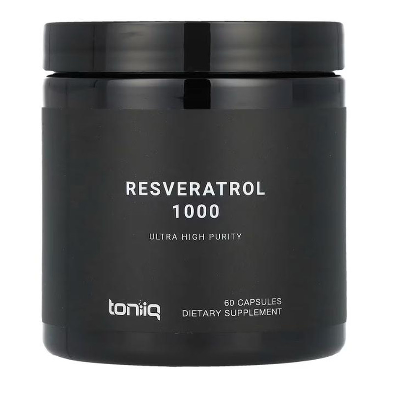 Toniiq 98%反式白藜芦醇 Resveratrol抗氧支持每份1000mg高含量