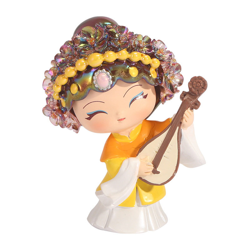 簪花戏曲盲盒国潮手办