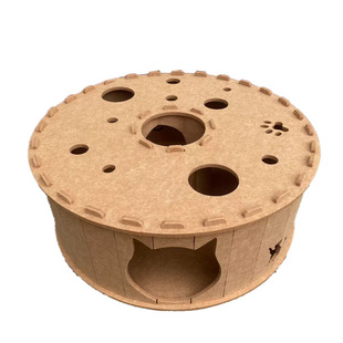 猫窝四季通用冬季保暖毛毡隧道窝猫玩具一体甜甜圈轮胎躲藏猫咪屋