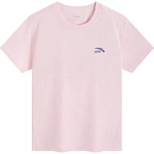 海绵T-安踏儿童短袖女童针织短袖衫2026年夏季新款纯棉女孩短袖T