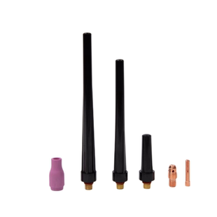 冷焊机专用钨针配件长短枪尾4号陶瓷嘴长导流件夹全套黑钨针钨极