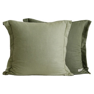 BACKTO卜凸家居比利时亚麻沙发抱枕夏季卧室床头大靠枕亲肤丝滑