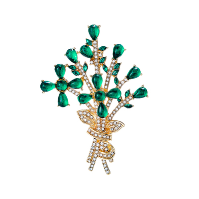 清新森系绿色植物花卉胸针简约时尚夏季开衫连衣裙配饰别针防走光