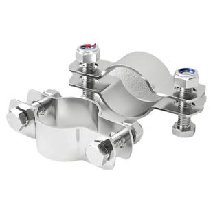 304不锈钢加厚抱箍水管固定器电线杆卡箍无柄管支架管夹收紧管卡