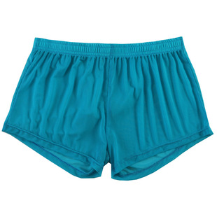 男士网纱内裤大码透气舒适平角裤半透明中腰短裤头运动个性裤衩