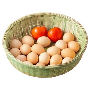 竹青编织篮菜篮子水果篮竹筐馒头筐平底篮竹篓竹制品环保纯手工