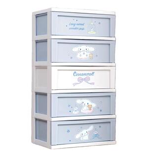 日本爱丽思三丽鸥抽屉式收纳柜子储物柜儿童宝宝衣柜整理柜床头柜