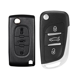 雪铁龙世嘉 凯旋c4c5钥匙外壳标致308 408 307汽车遥控器改装替换