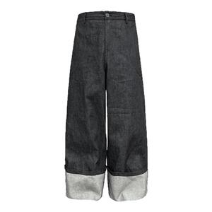JCAESAR DENIMS 翻边原牛牛仔裤 挺阔 固色预水洗 两侧大弧度设计