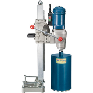 东成台式水钻机混凝土管道开孔机钻孔机打孔大功率钢筋水转水钻机