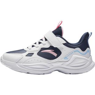 安踏童鞋儿童运动鞋秋冬新款女童跑步鞋防水皮面大童鞋子旗舰冬季