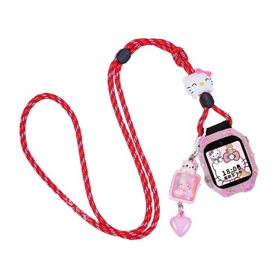 【精美吊坠】适用华为儿童电话手表表带5x pro挂脖套3Pro保护壳4X新耀挂绳超能版3S配件5活力版5pro通用5X