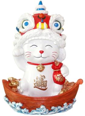 开业乔迁新居居家盲盒醒狮招财猫