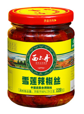 新疆西尔丹雪莲辣椒丝拌饭辣椒酱下饭菜拌面香辣酱特产辣皮子酱