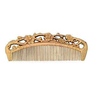 天然檀木古风雕花梳子发簪送老师母亲护士节实用情人节礼物高档