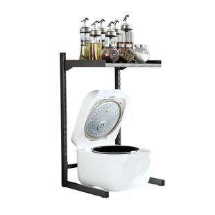 电饭煲置物架小家电简易组装厨房放空气炸锅的架子桌面一体收纳架