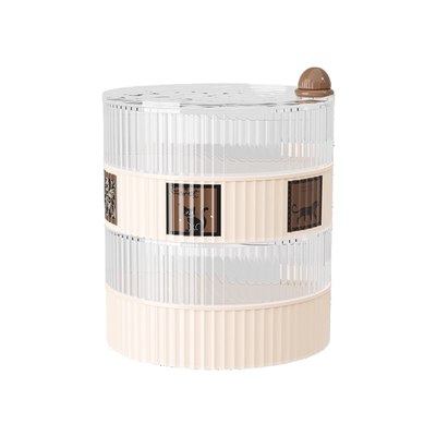 高端旋转干果盘密封零食收纳盒