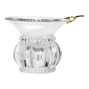 创意玻璃茶漏一体套装高档托架茶滤茶具漏斗滤网配件茶叶过滤器