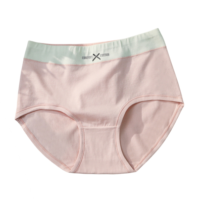 100%纯棉抗菌中腰内裤无痕舒适
