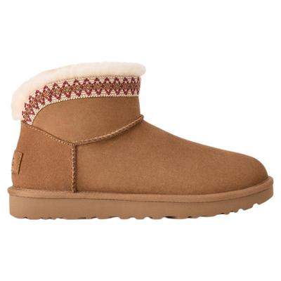 UGG纯色圆头保暖休闲雪地靴短靴