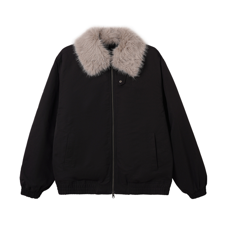 LR MADE 25AW 3M棉内夹层 可拆卸毛领 保暖短款派克棉服夹克外套