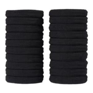 发圈韩版高弹力耐用皮套简约气质黑色头绳粗马尾网红橡皮筋女扎头