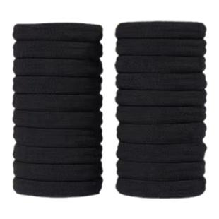 发圈韩版高弹力耐用皮套简约气质黑色头绳粗马尾网红橡皮筋女扎头