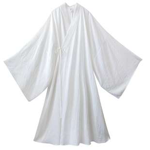 现货【书和离】古装汉服女秋魏晋风直裾大袖衫仙气白色长裙两件套
