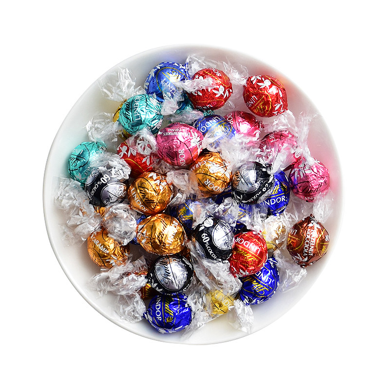 Lindt瑞士莲进口软心牛奶巧克力500g散装喜糖休闲小包装零食糖果