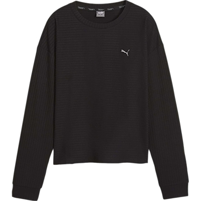 Puma/彪马正品UNWIND女士运动针织圆领套头透气休闲长袖524865-01