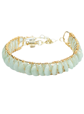 天然a货翡翠平安扣手环浅色玉石手链手串男女士吉祥纳福礼物饰品