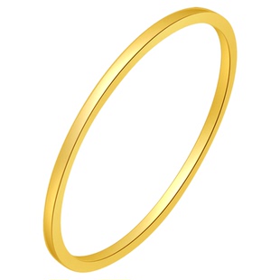 百泰黄金戒指女足金指环尾戒女戒求婚订婚戒素圈小细戒指生日礼物
