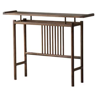 北美黑胡桃木宋氏美学玄关桌条案家具实木新中式条几宋式入户靠墙