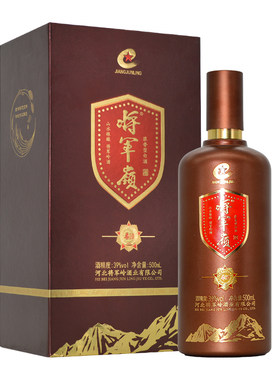 将军岭酒柔1039度浓香白酒礼盒