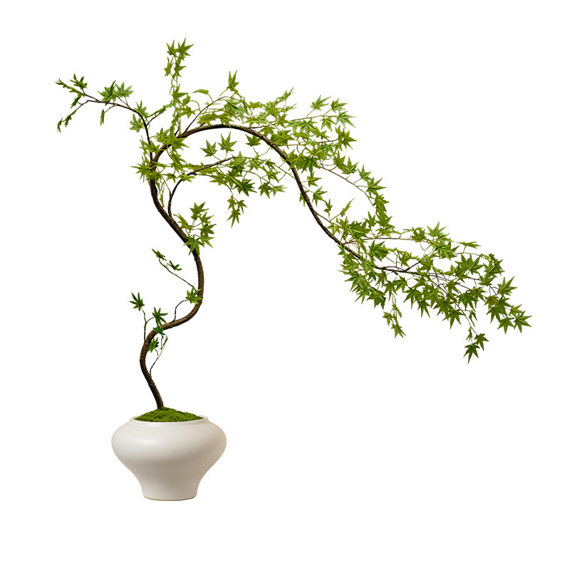 海虹雅林流泉枫仿真绿植高级感逼仿真花/假花