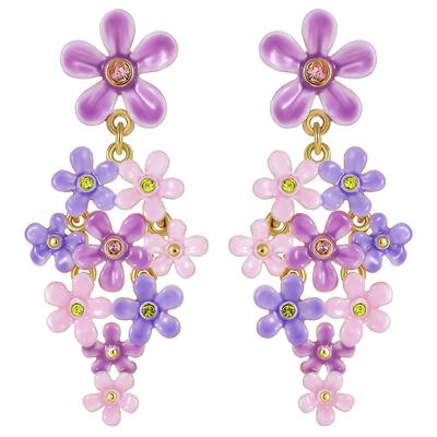 JuicyGrape勿忘我小花耳环法式