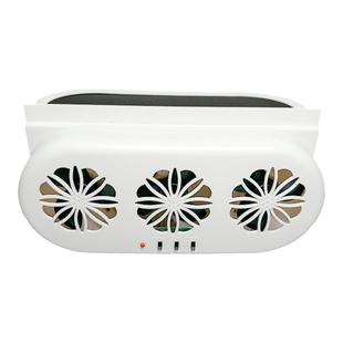 夏季新款太阳能光控车载排风扇空气循环排烟扇汽车换气扇车载降温