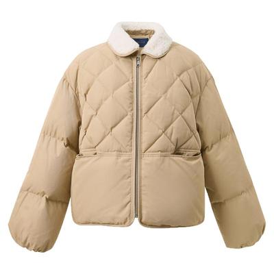 三彩2025冬季羽绒服90白鸭绒外套