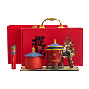 叁旬故宫文创玻璃泡茶杯办公室茶水分离杯子新年新婚结婚生日礼物