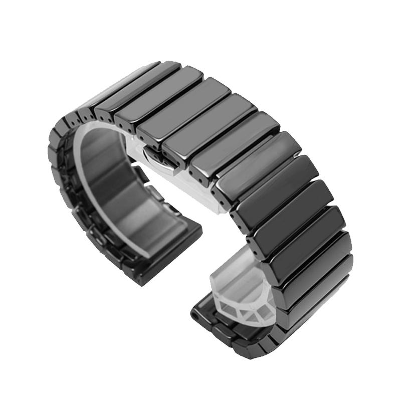 适用苹果applewatch ultra/2手表陶瓷磨砂表带iwatch S10/9链式不锈钢带8/7金属SE/6/5/4/3/2代夏季新款男女